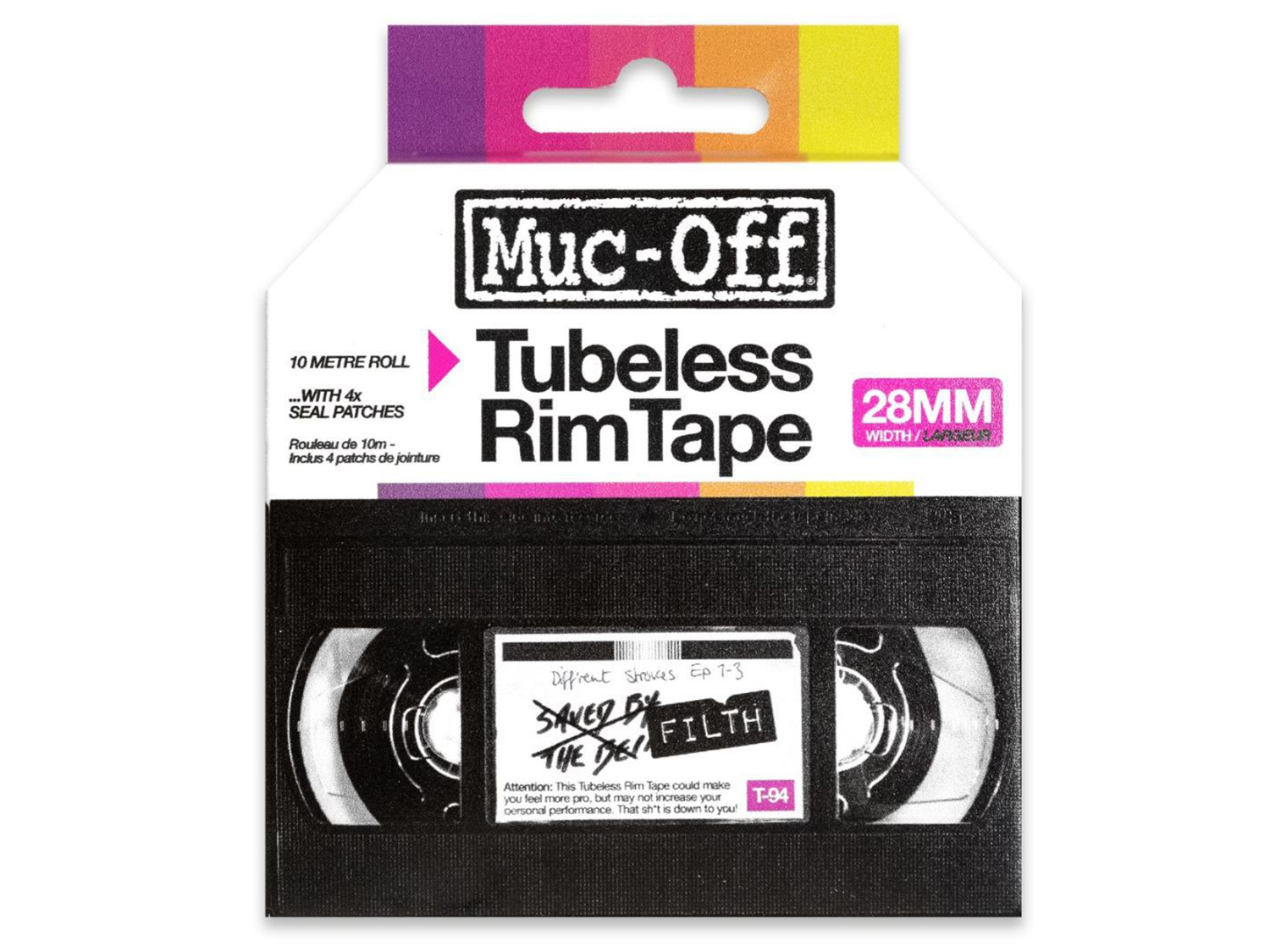 Muc Off Rim Tape 10 m Roll 25 mm - pink