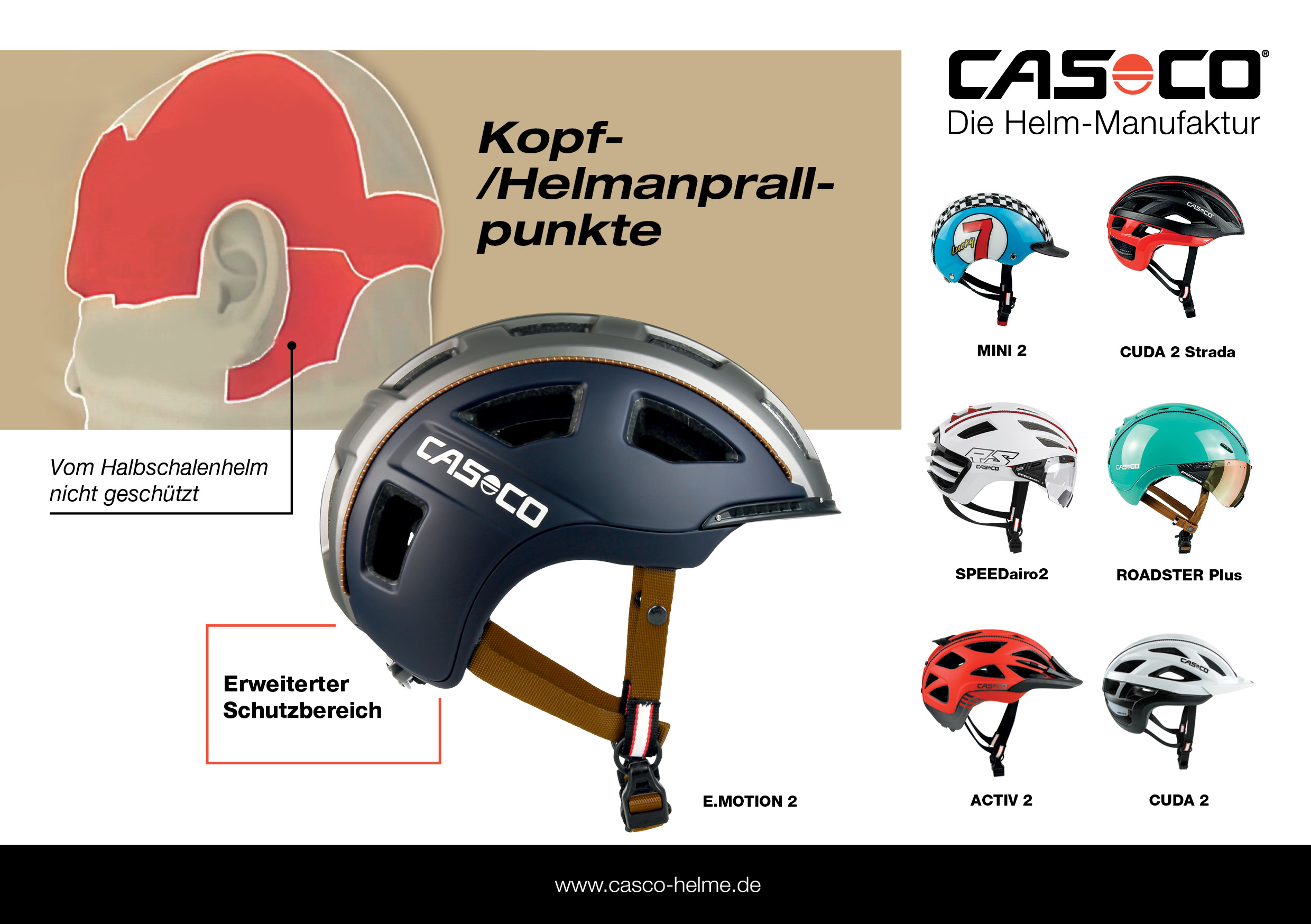 Casco Helm E.Motion 2 - black/silver