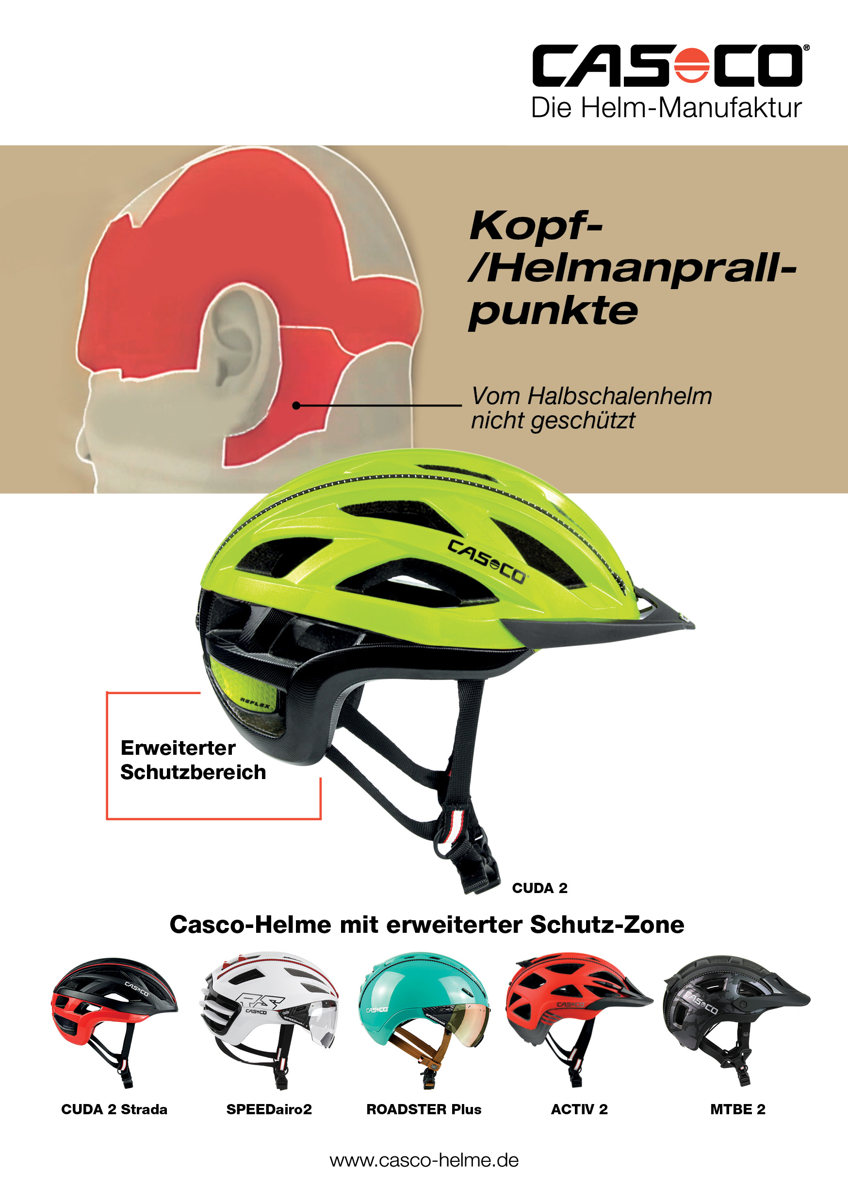 Casco Helm Cuda 2 - neongelb