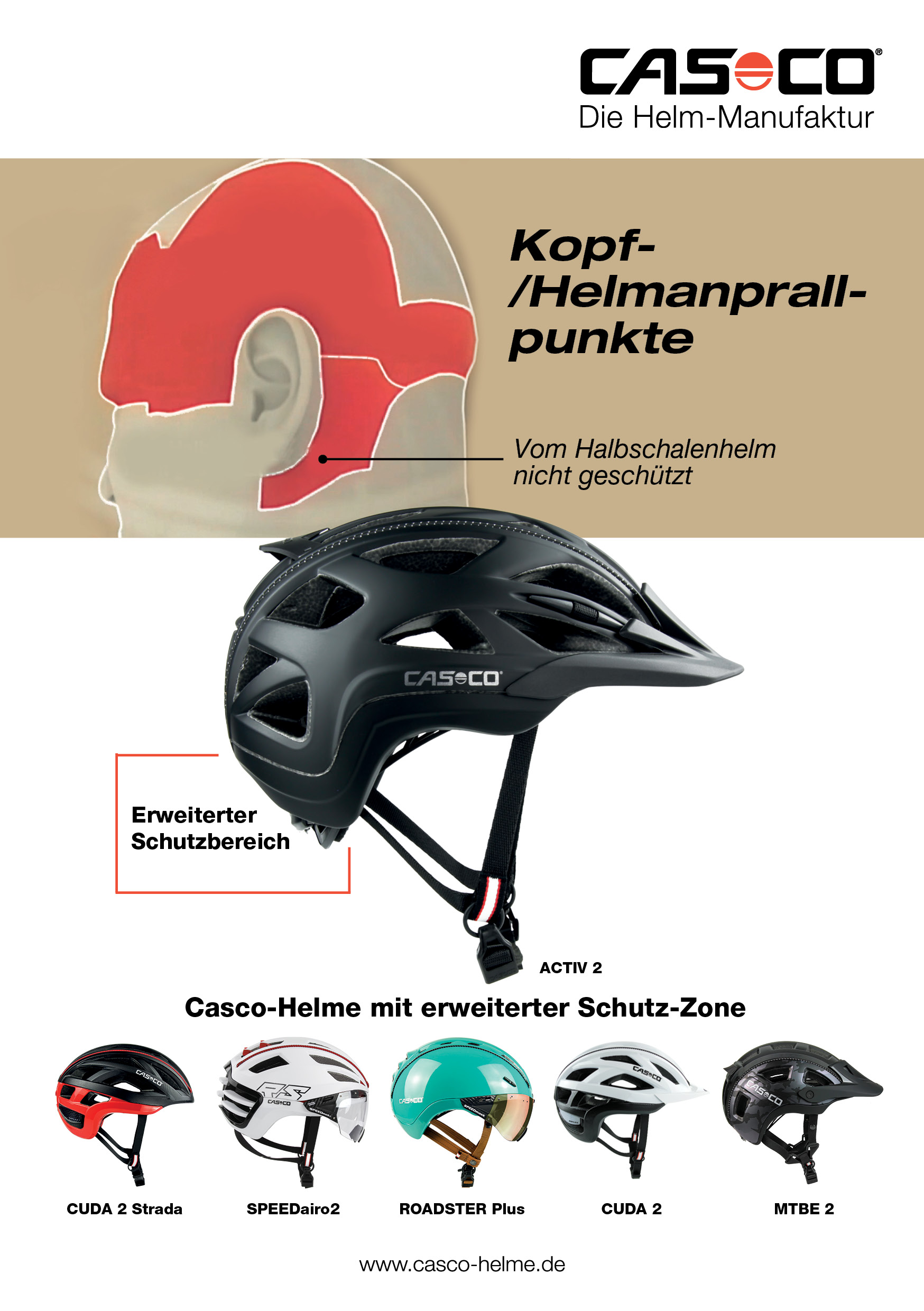 Casco Helm Activ 2 - olive