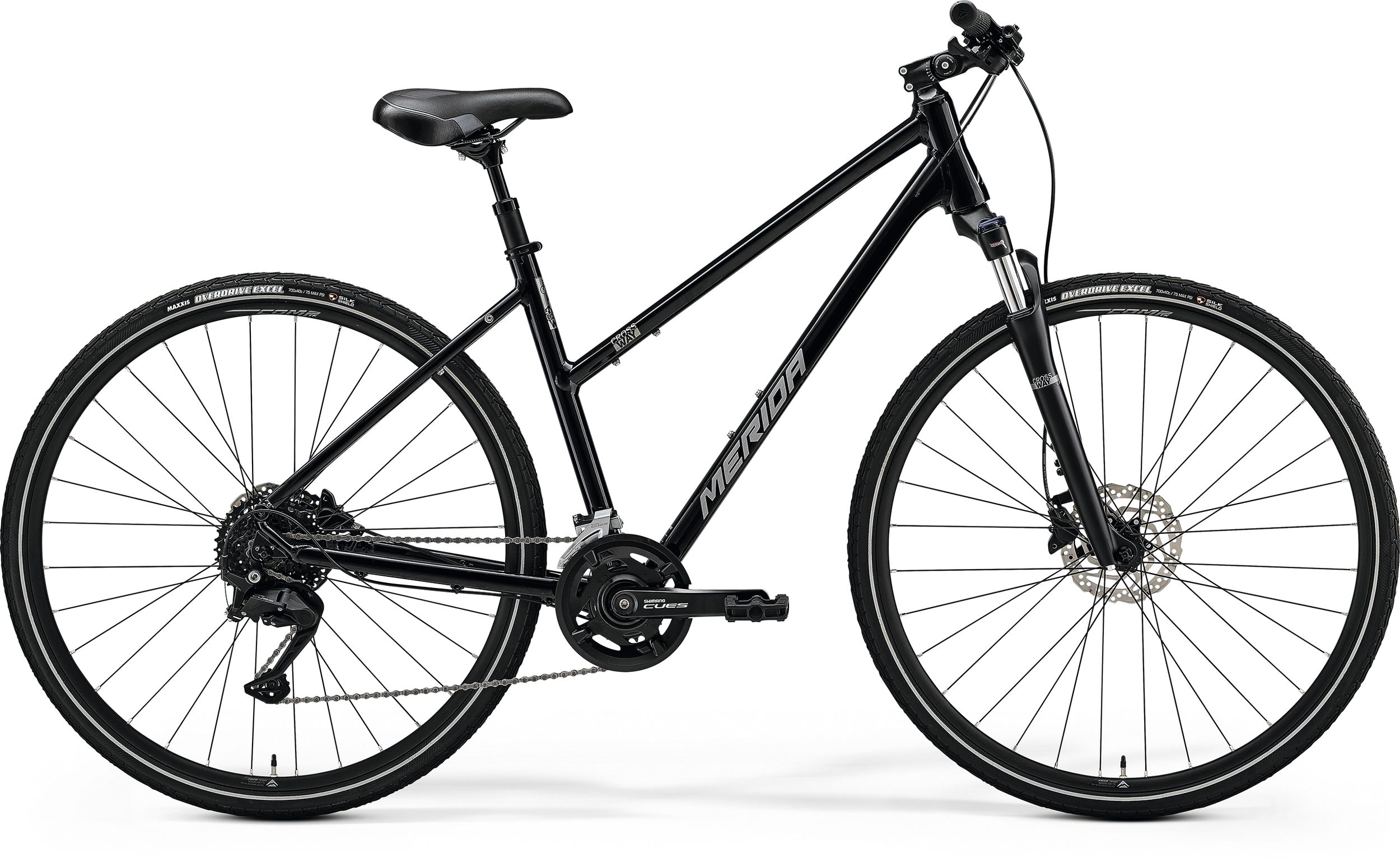 Merida Crossway 100 Trapez - glossy black 2024