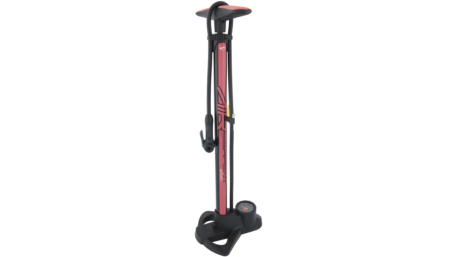 Contec Standpumpe Air Support Sport - schwarz/rot