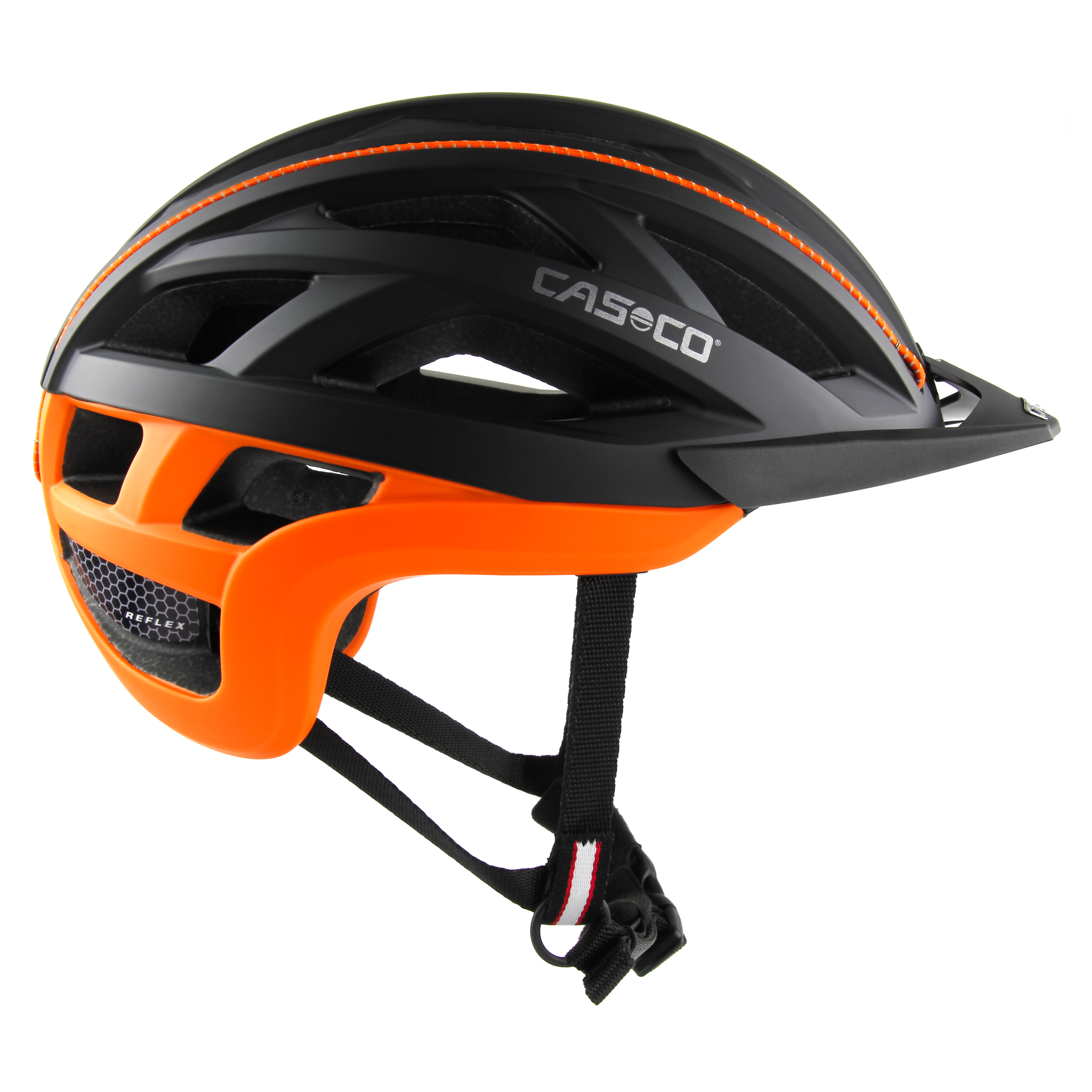 Casco Helm Cuda 2  - orange schwarz matt